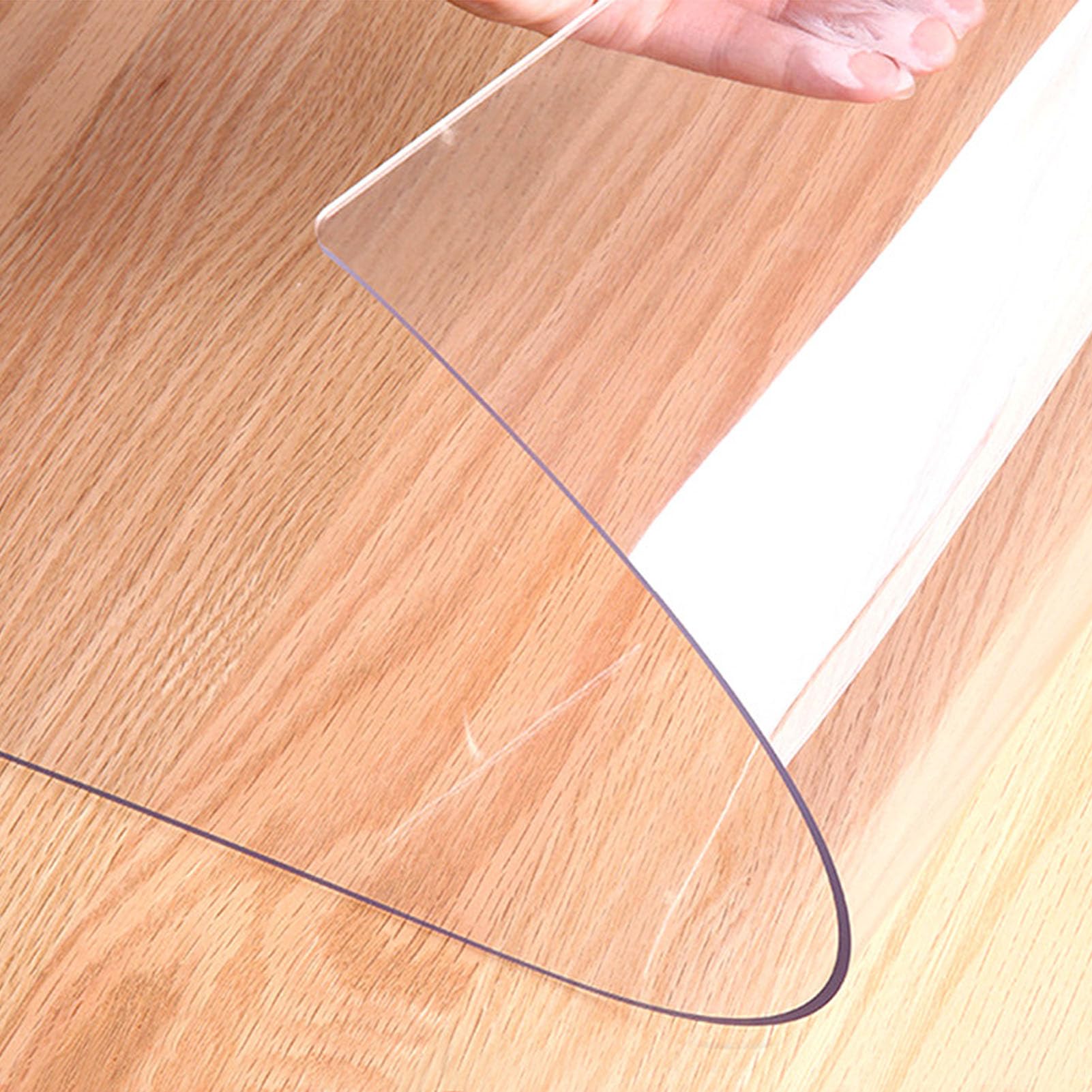 PVC Esterilla para Muebles para Silla Suelos Duros Oficina,Tapete Transparente,Protector De Suelo Duro, Parquet Alfombra Protectora,Resistente A Los ArañAzos (70x140cm/27.56x55.12in)