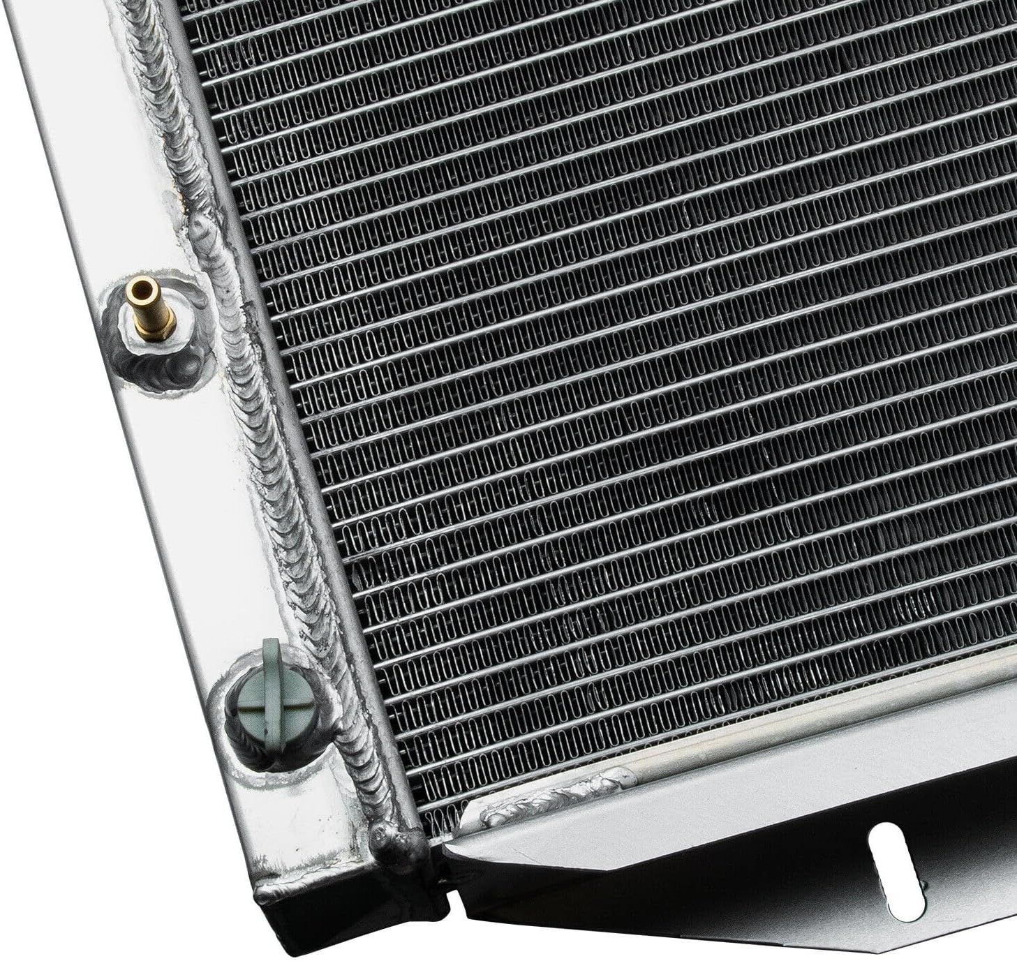 Aluminum Radiator Fit for 1955-1957 1966 Ford Thunderbird T-Bird TBird 4.8L 5.1L V8 4 Row Core Radiator 55 56 Thunderbird Radiators