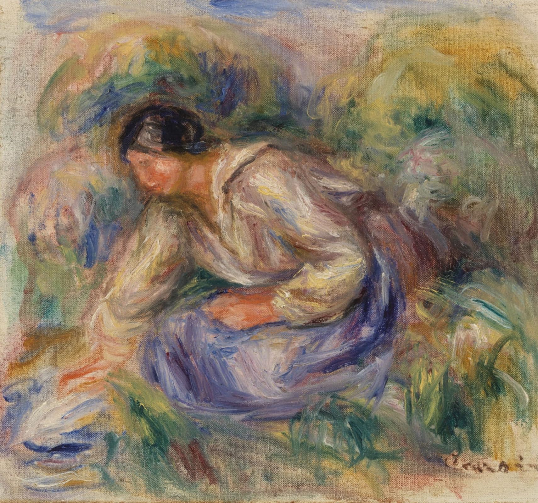 SERENDIPITP Aesthetic Poster Photo Wall Print Retro Picture Woman Inskirt by Pierre Auguste Renoir Modern Wall Artwork for Home Decor 60x90cm