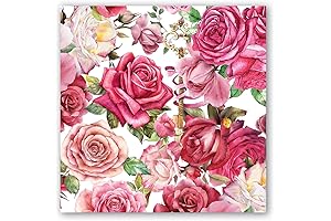 Michel Design Works Rose Napkins: Indulge in Royal Elegance
