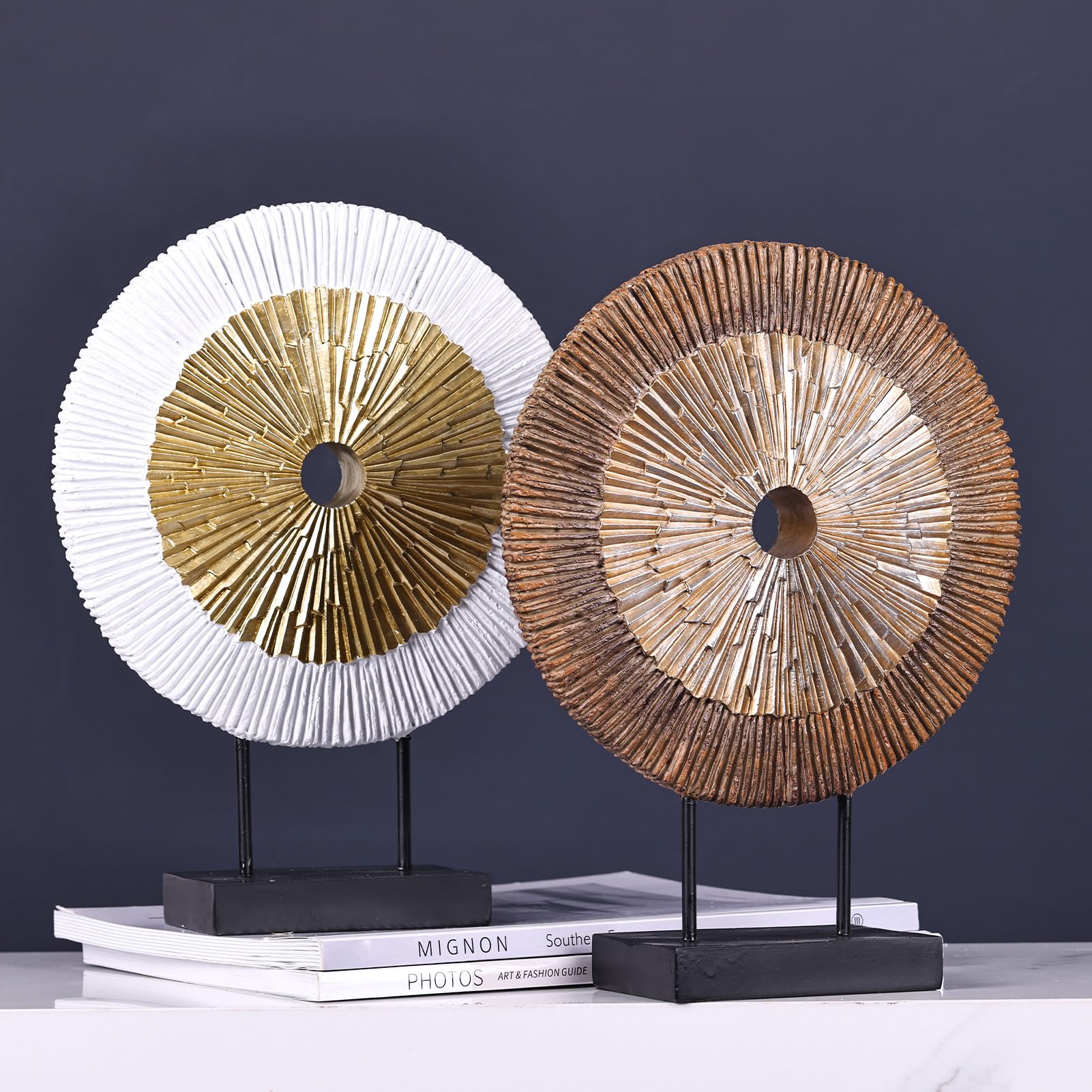 Amazon.com: oliruim Wood Color Home Decor Sculpture, Modern