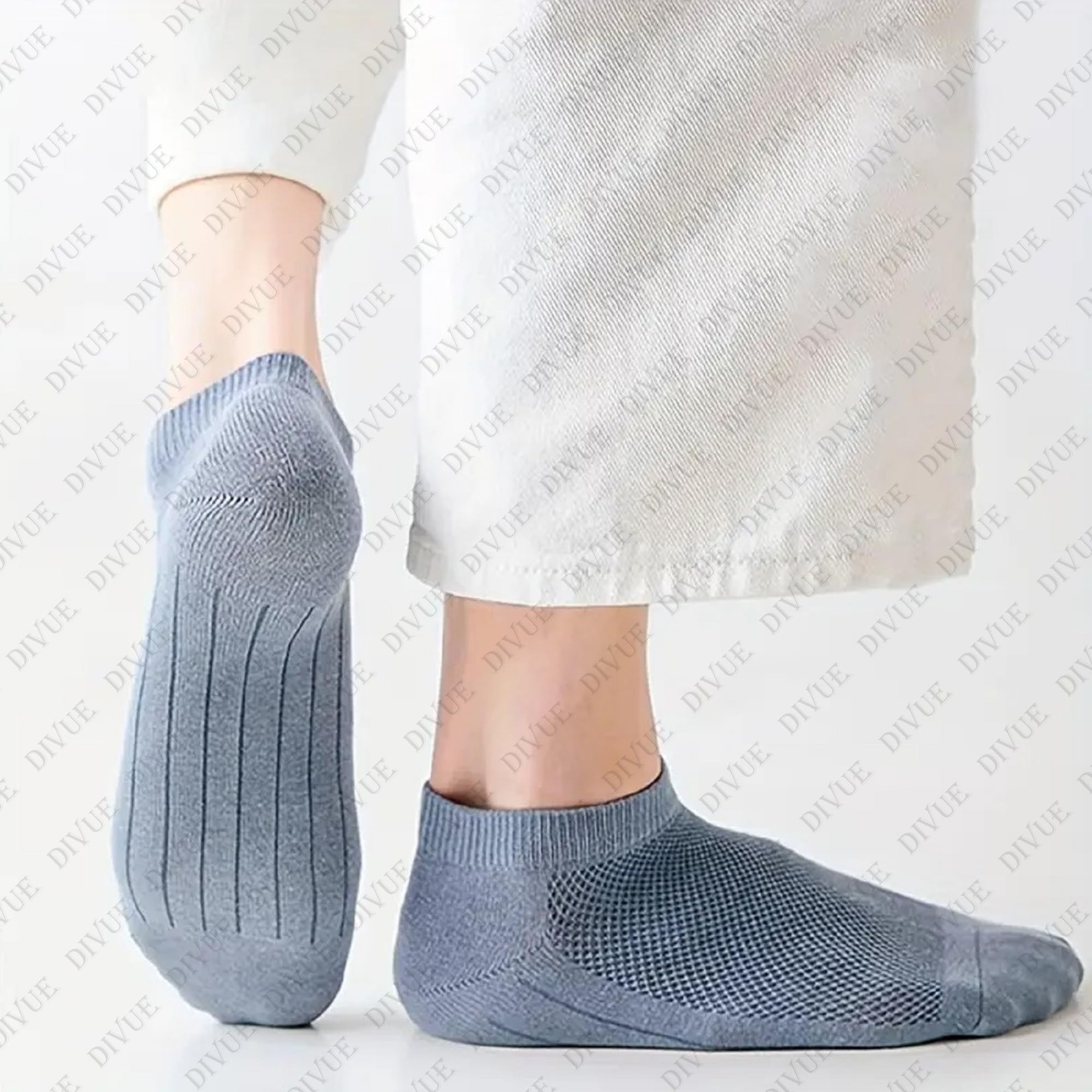 DIVUE Ankle Length Socks For Men And Women Free Size Pack of 6 | Made With Cotton Breathable, Anti Odour & Moisture Absorbent Combed cotton unisex Cute Multicolor design (Multi Color) - Image 8 thumbnail