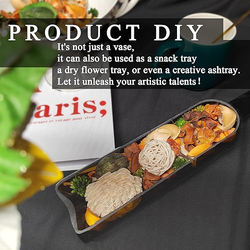 Miniatura 5 de SHOXREM Maceta para botella de vino, maceta de vidrio con dispositivo de drenaje, jarrón horizontal para cactus suculentosfloresplantas de aire,