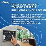Shelly Wall Display XL Argento - 10.1" Pannello di Controllo Smart WiFi, 4 Pulsanti, Relè Integrato 5A, Richiede Neutro, Sensori LUX, Altoparlanti Stereo, Home Assistant, Domotica - 2
