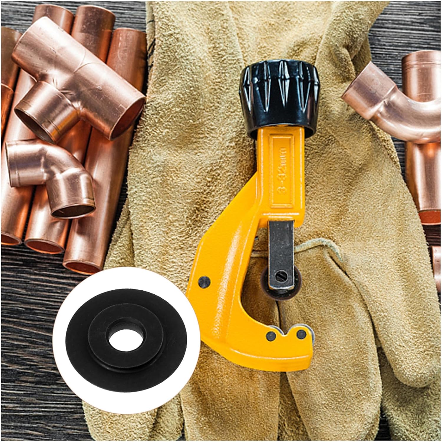 8pcs Replacement Cutting Wheel for Pipe Cutter Heavy-duty Alloy Steel Spare Blade with Extended Work Capability and Easy Maintenance for Hvac Installation and Plumbing Repair
