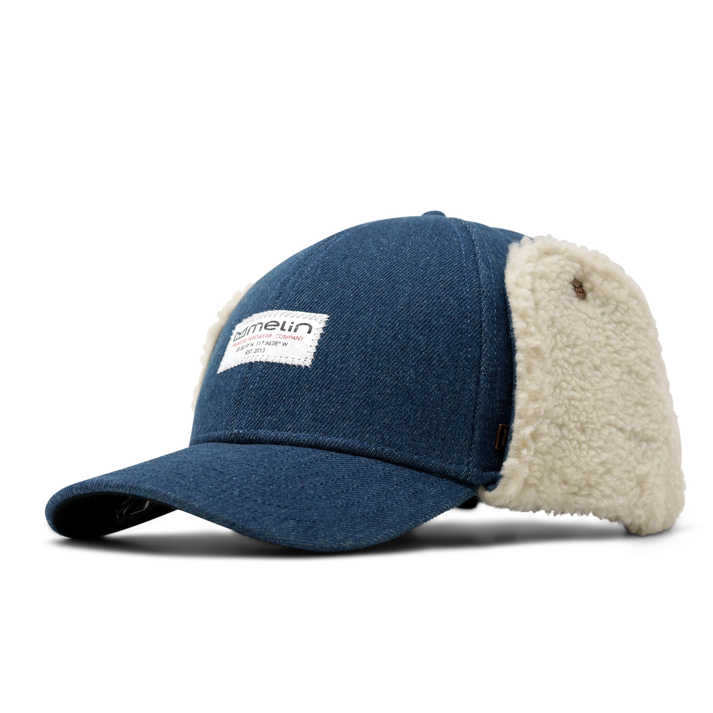 melin A-Game Brick Lumberjack Thermal, Winter Strapback Hat with Adjustable Ear Flaps, Cold-Weather Caps for Men & Women