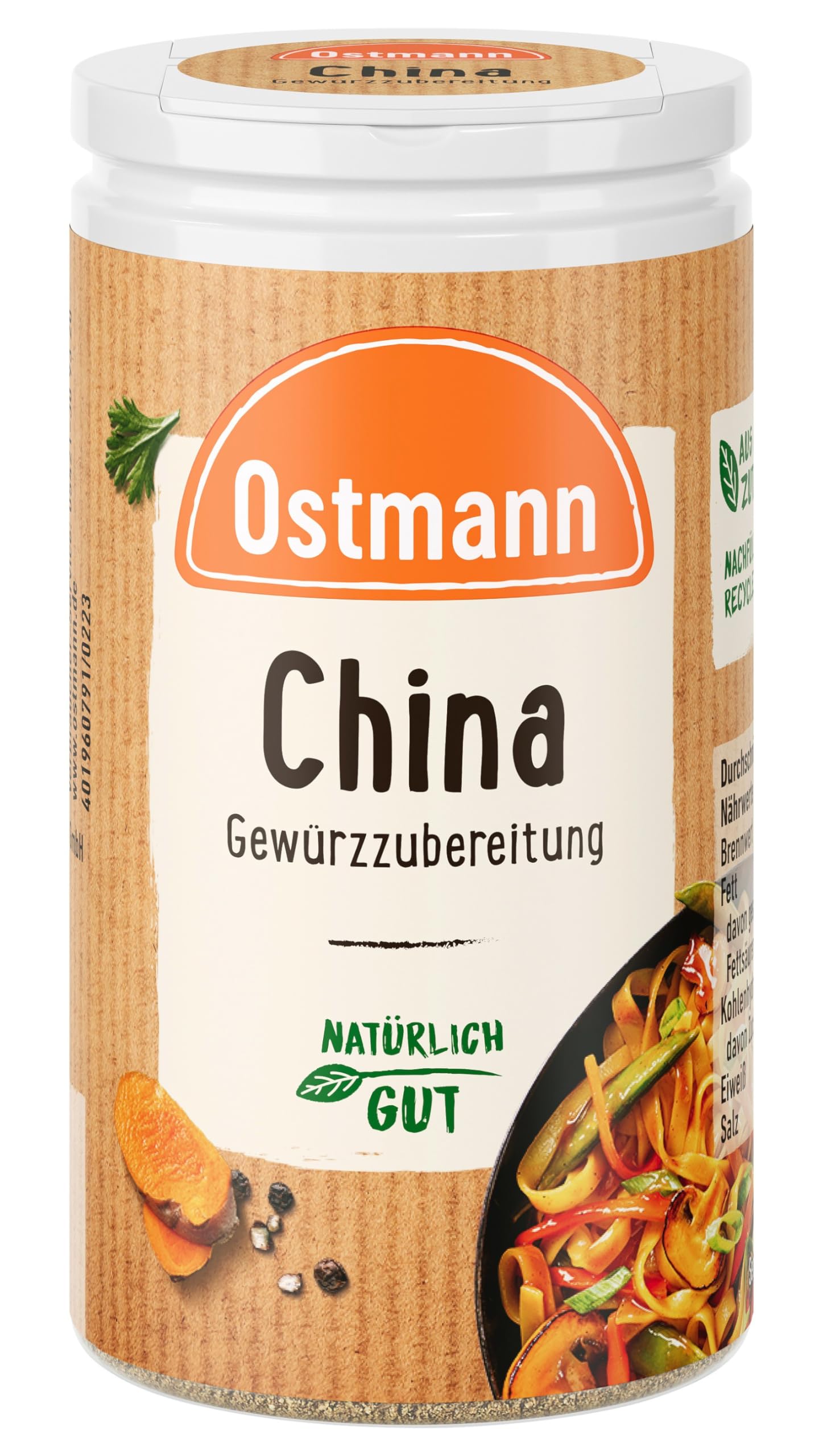 Ostmann Gewürze - China Gewürzzubereitung | Zum Verfeinern von Wok-Gerichten | 35 g in der Streudose