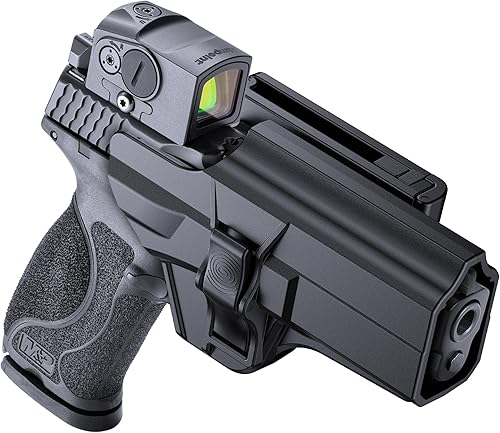Miniatura 1 de OWB - Funda para S&W M&P 0.354 in.40 tamaño completo, funda de cinturón de remo exterior moldeada a medida también se adapta a Smith y Wesson MP 2.0