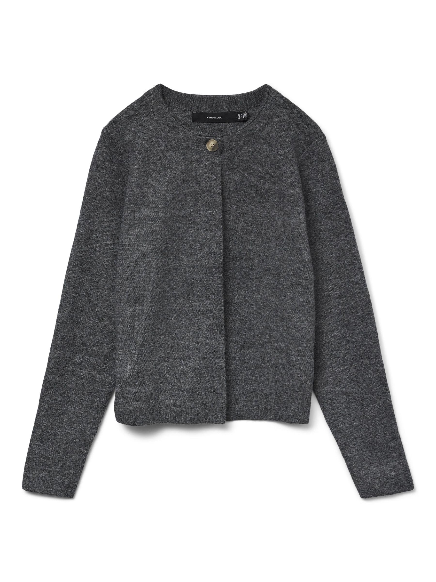 VERO MODA Female Cardigan VMMARINA Cardigan, Dark Grey Blend, L