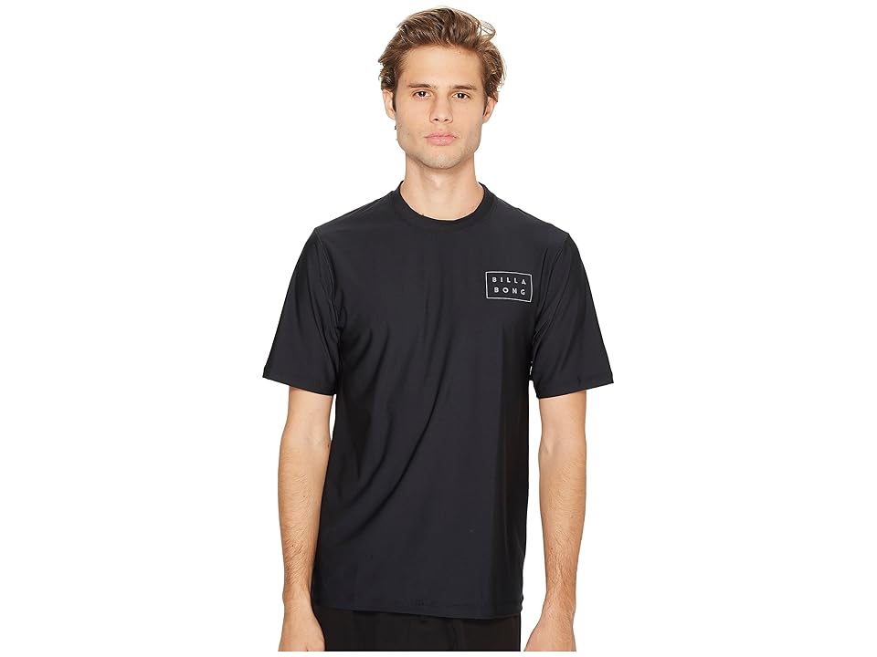 

Billabong Die Cut Loose Fit Short Sleeve (Black) Men's Swimwear