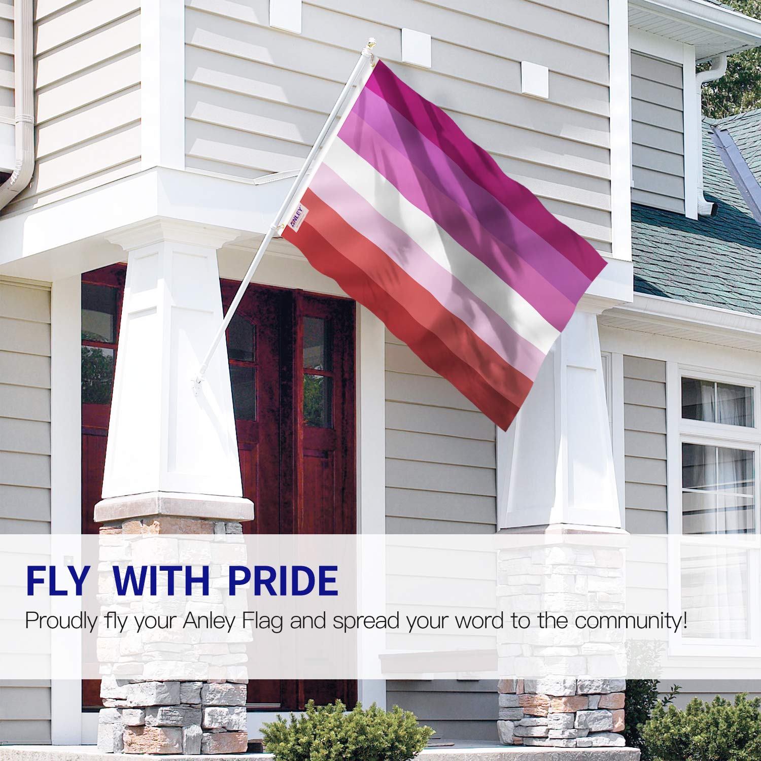 Fly Breeze 3X5Pi Drapeau Bi Pride-Couleur Vive Résistant Aux