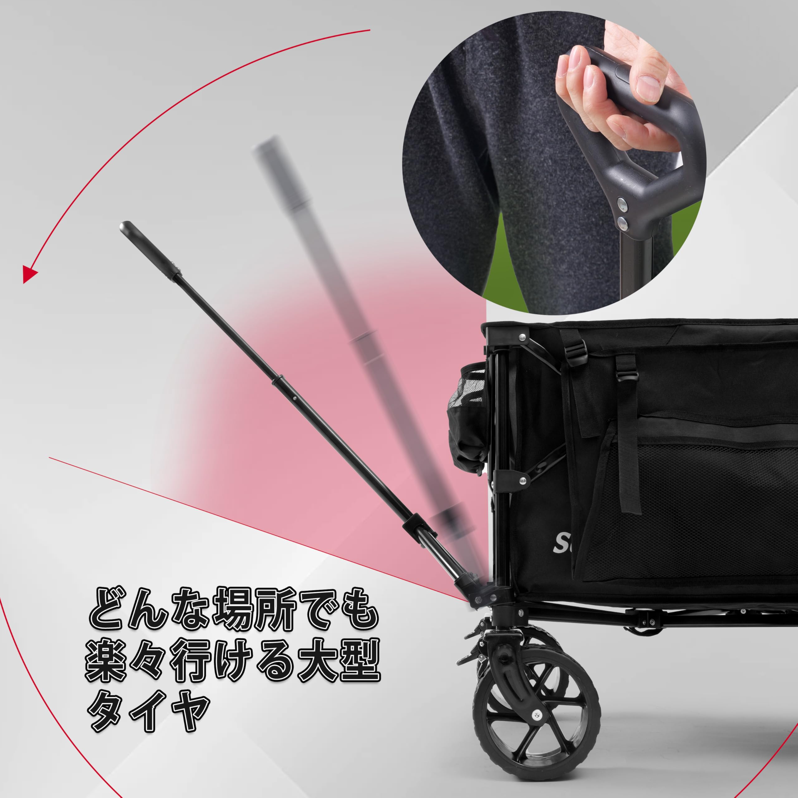 Amazon.co.jp: SunnyFeel 300L 高耐荷重250kg キャリーワゴン