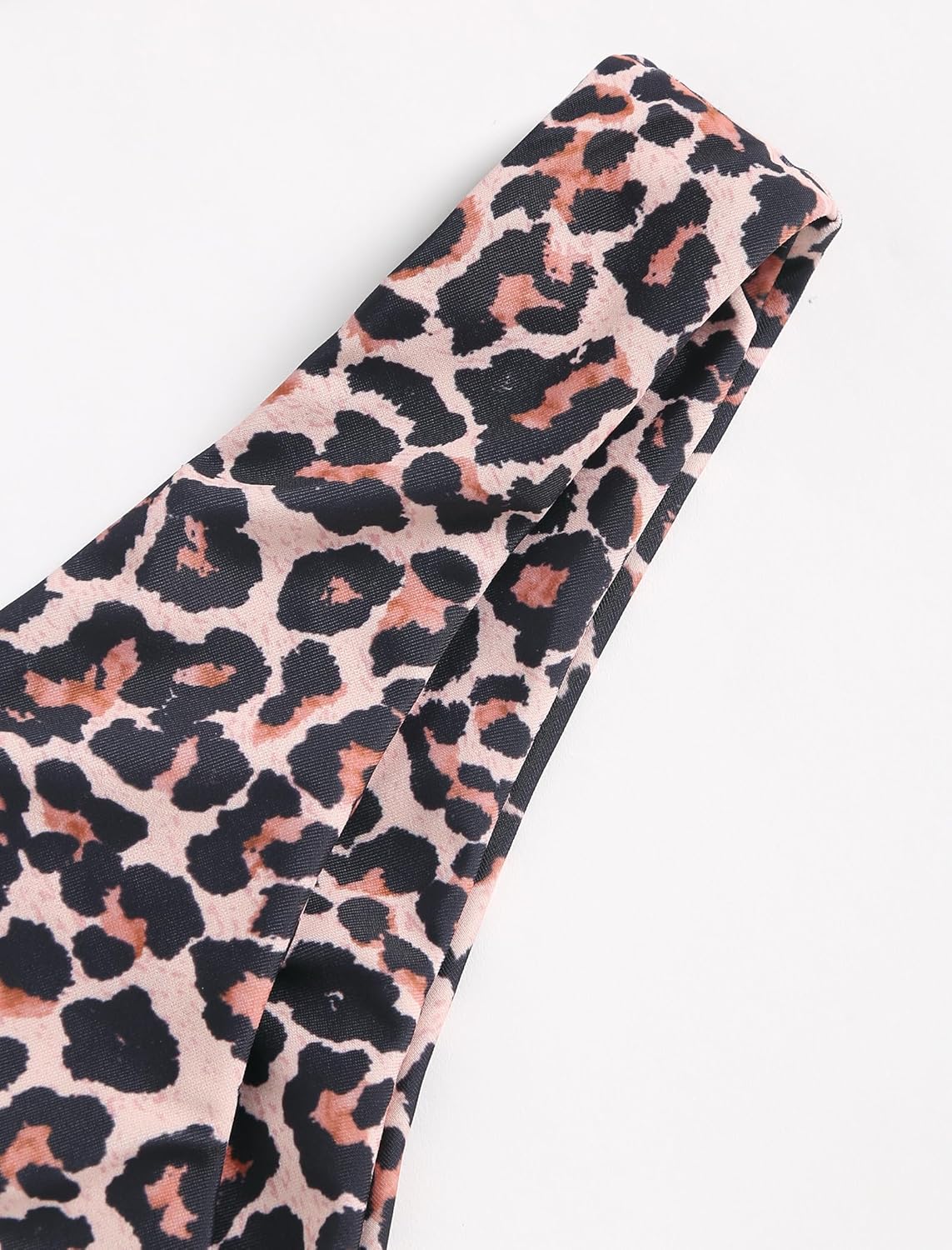 ZAFUL Women's Bandeau Bikini O Ring Strapless Tie Back High Cut Two Piece Swimsuit Bathing Suits - Image 5