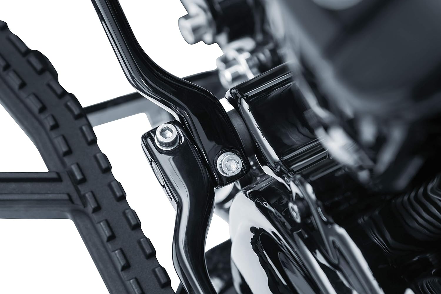 Kuryakyn 6433 Motorcycle Foot Control Component: Precision Heel Shift Eliminator for 1980-2019 Harley-Davidson Touring & Trike Motorcycles, Gloss Black