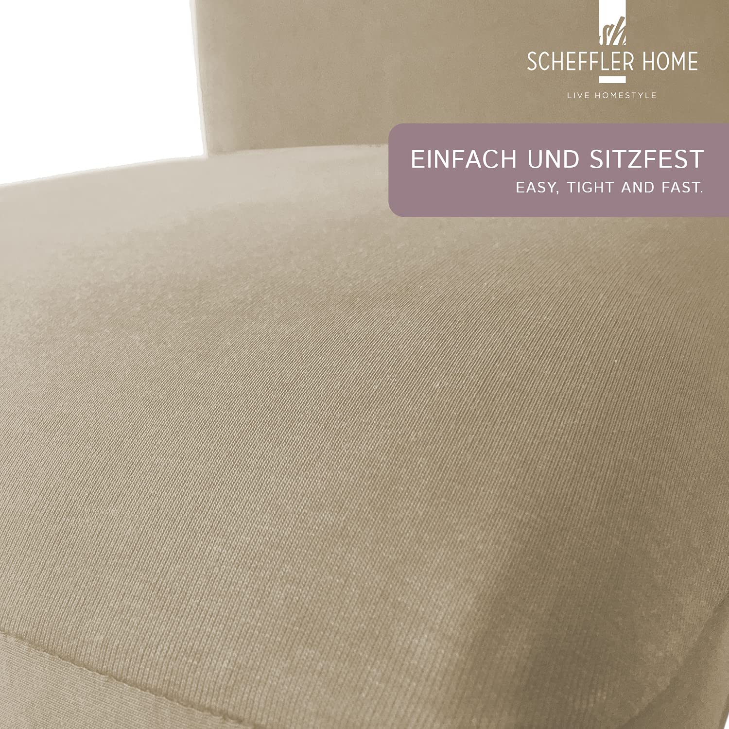 Set 2 Coprisedie Elasticizzati Scamosciati | Ecru Con Fascia Elastica - Eleganti E Pratici - Foto 8