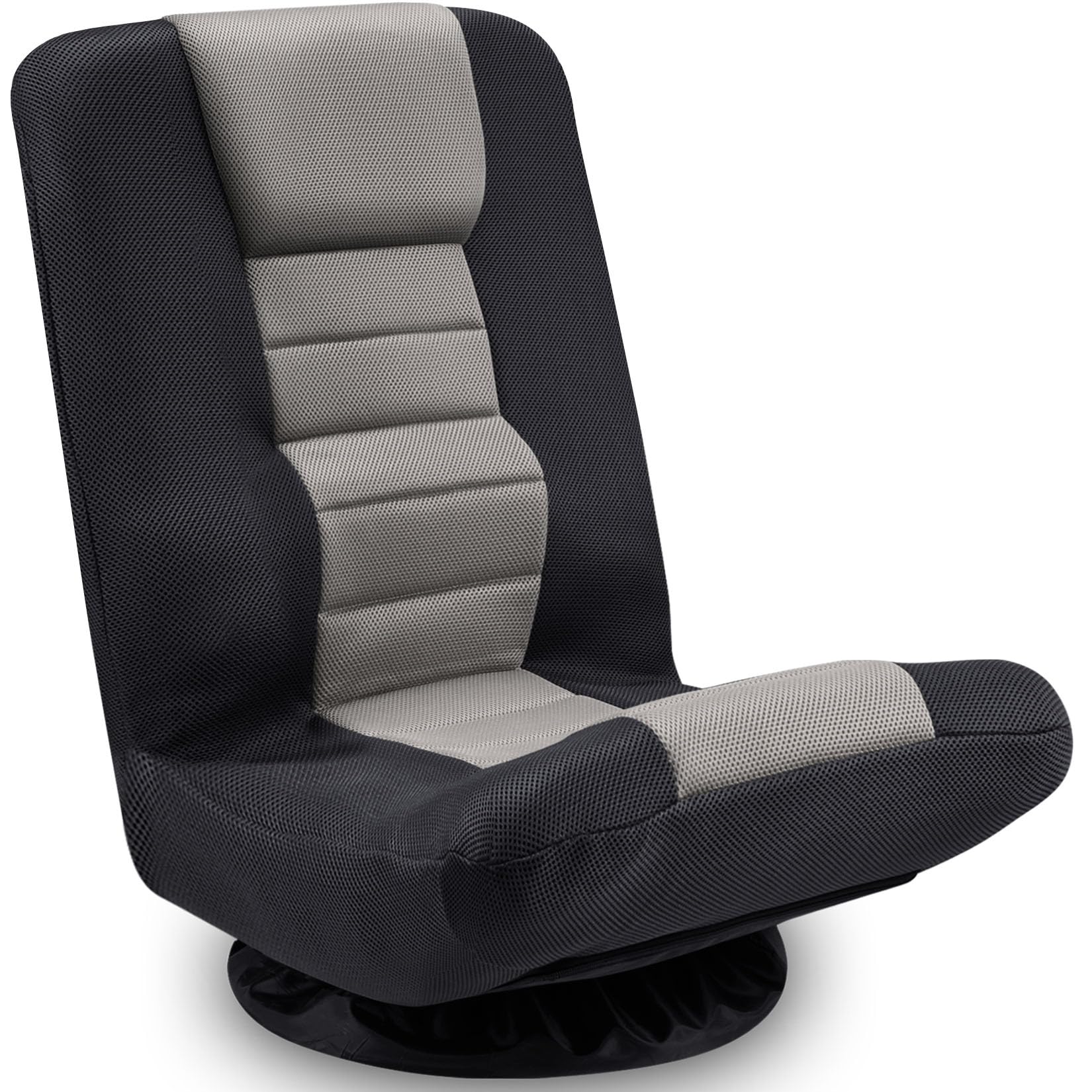 ACIPENSERSwivel Gaming Chair Multipurpose Floor Gaming Chair for Playing Video Games, TV, Reading w/Lumbar Support & 6 Adjustable Postion Backrest for Adults & Kids,Grey