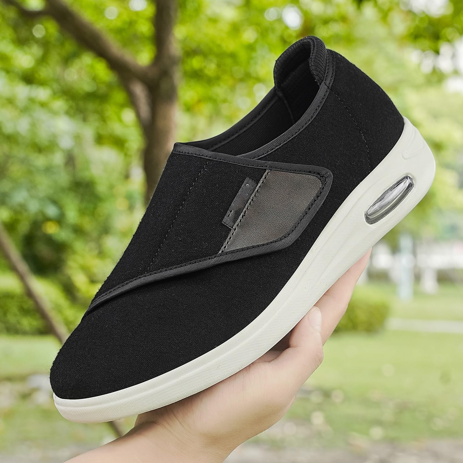 Calzature Unisex per diabetici Scarpe da Passeggio Slip-on con Cuscino d'Aria-Scarpe per Ortopediche Traspiranti con Supporto per L'Arco Plantare Scarpe Casual in Maglia