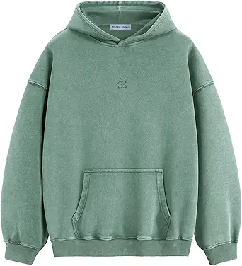 Aelfric Eden Washed Plain Hoodies For Men Women Vintage Acid Wash Oversized Sweatshirts Casual Streetwear Pullover Hoodie