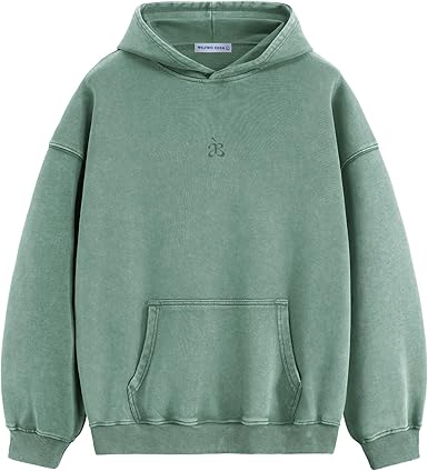Aelfric Eden Washed Plain Hoodies For Men Women Vintage Acid Wash Oversized Sweatshirts Casual Streetwear Pullover Hoodie