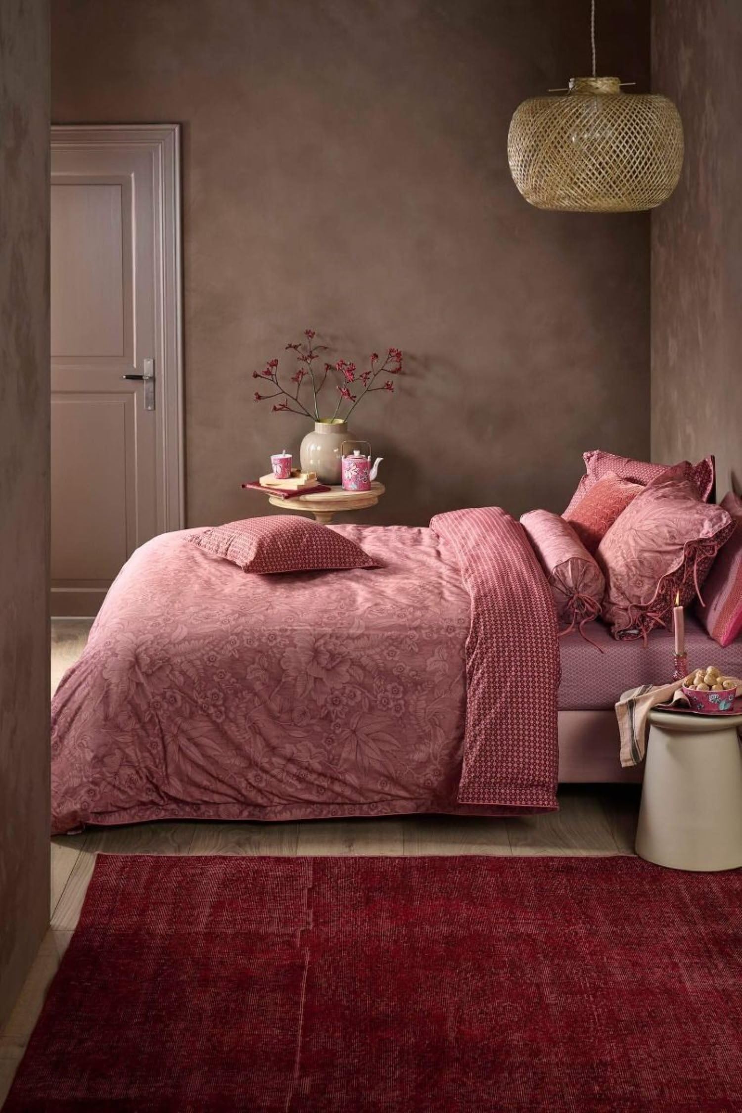 PiP Studio Casa Dei Fiori Terra - Juego de cama (funda nórdica de 135 x 200 cm y 1 funda de almohada de 80 x 80 cm)
