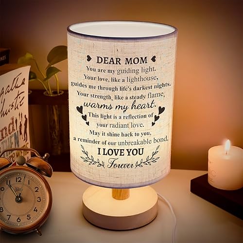 Miniatura 5 de Abraza la calidez regalos de cumpleaños y Navidad para mamá - Lámpara de escritorio conmovedora y luz nocturna - de hija e hijo con amor