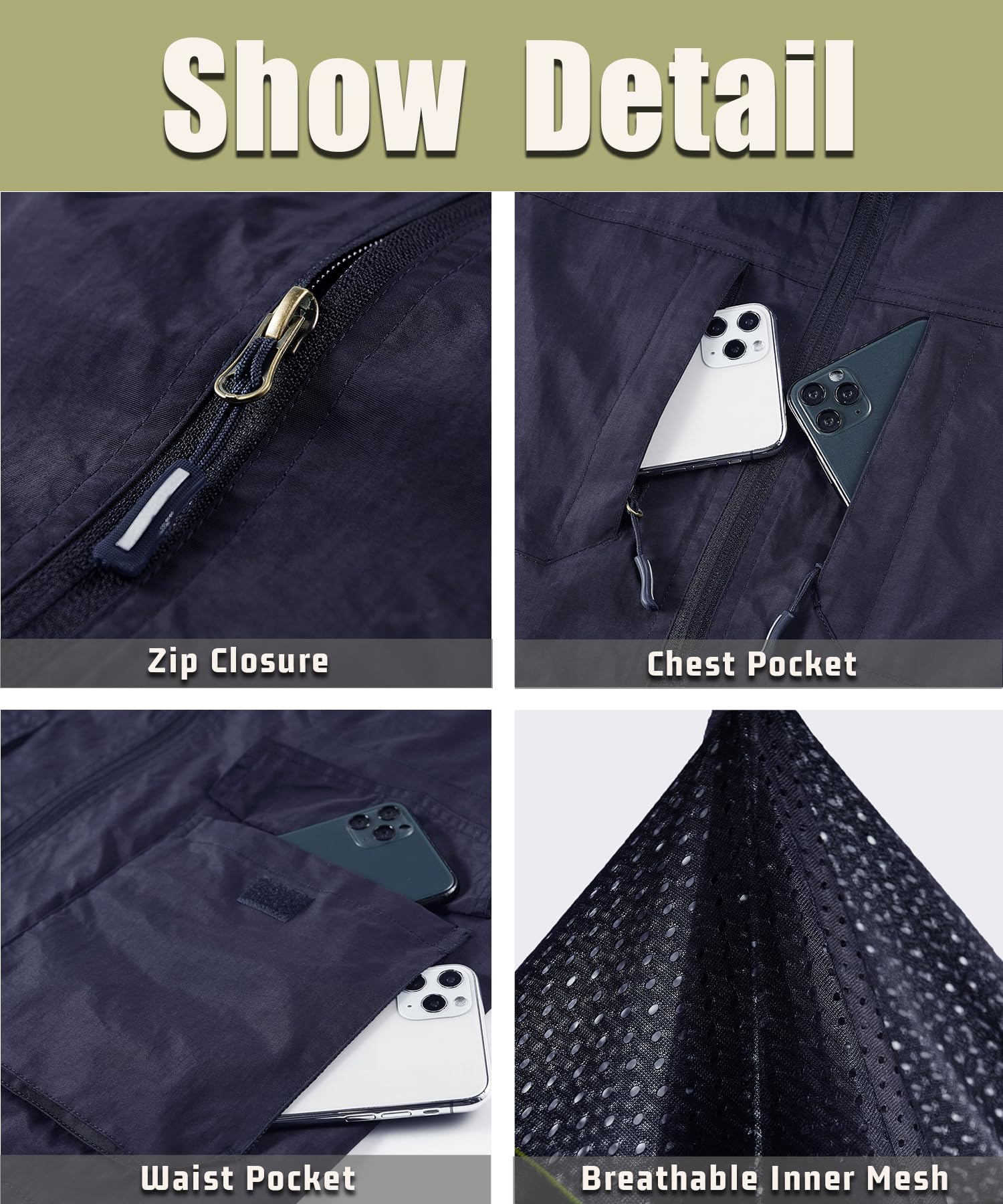 Gilet de pêche pour homme à l'extérieur Multi-Poches Gilet Sans Manches Veste Été Légère Respirant Veste de Loisirs à Séchage Rapide Gilet pour Camping en Photographie