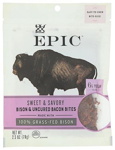 EPIC Bison Bacon Protein Bites 25 onzas