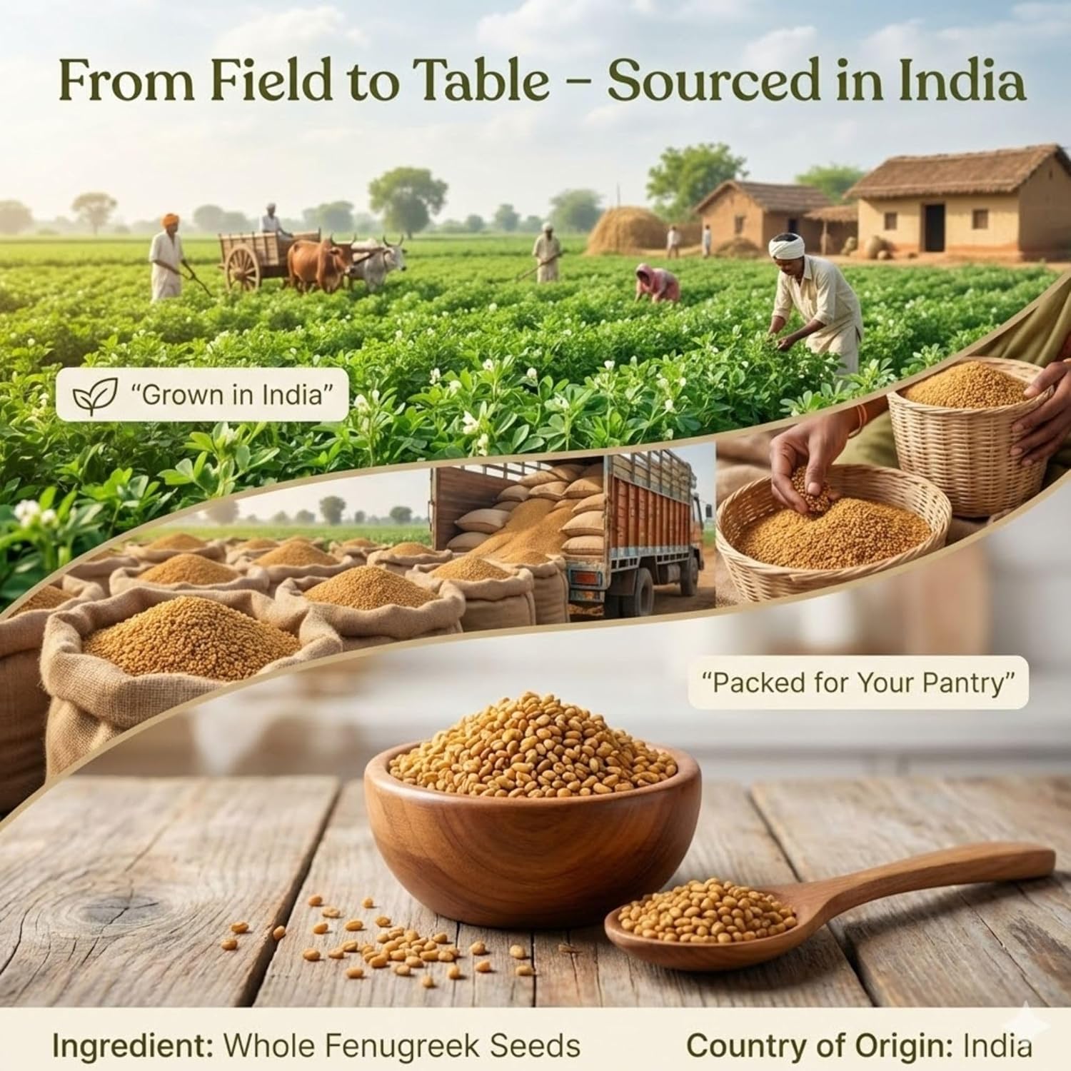 SPICY ORGANIC Fenugreek Seeds 5 lbs. - Whole Methi Seeds for Tea, Hair Care, and Indian Spice Cooking - USDA Certified Organic, Non-GMO, Gluten-Free. Packaged in a Resealable Pouch