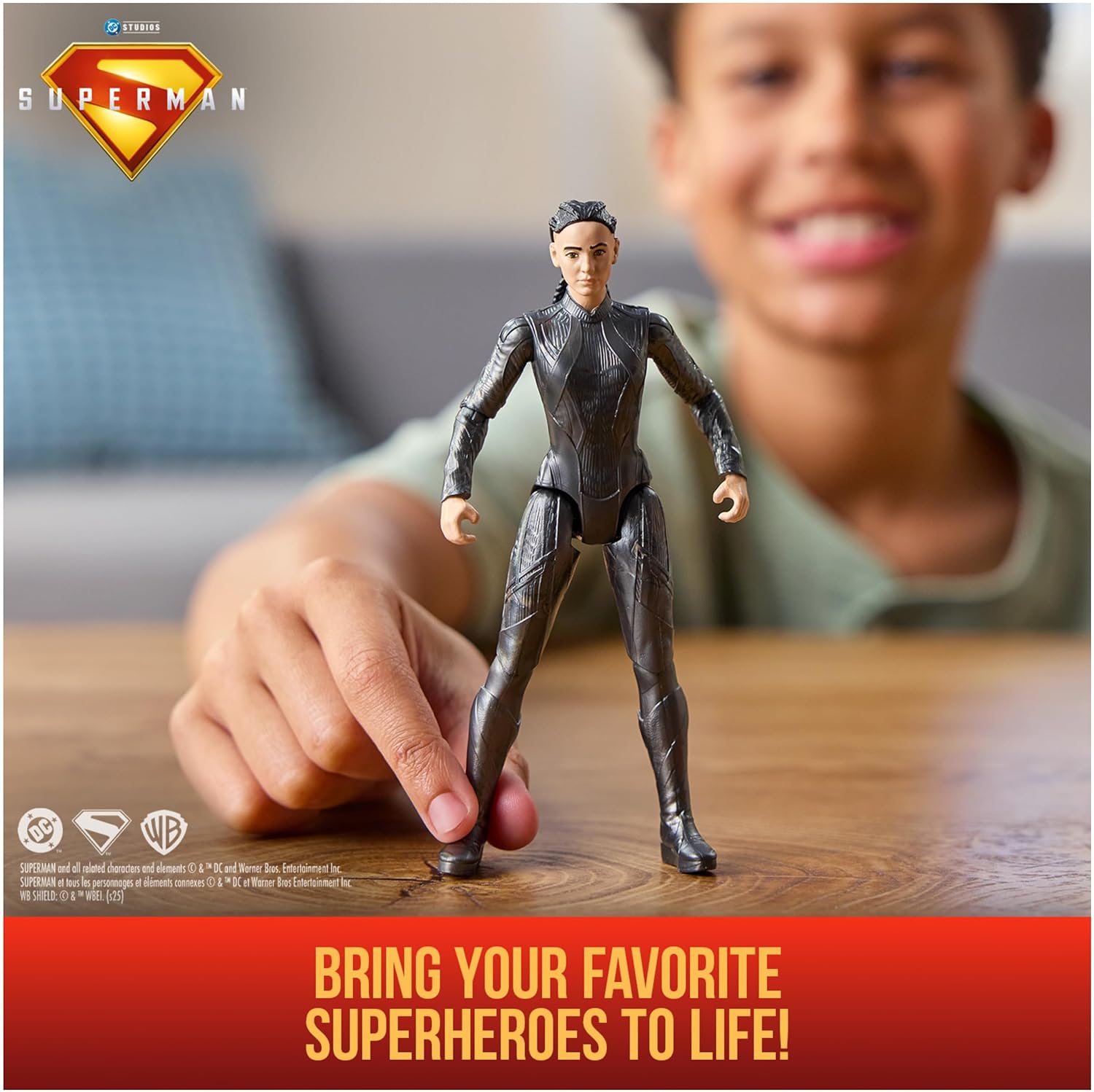 DC Comics, Superman, The Engineer, 6-Inch Action Figure, Authentic Superman Movie Styling, Super Heroes Kids Toys for Boys and Girls Ages 4 and Up
