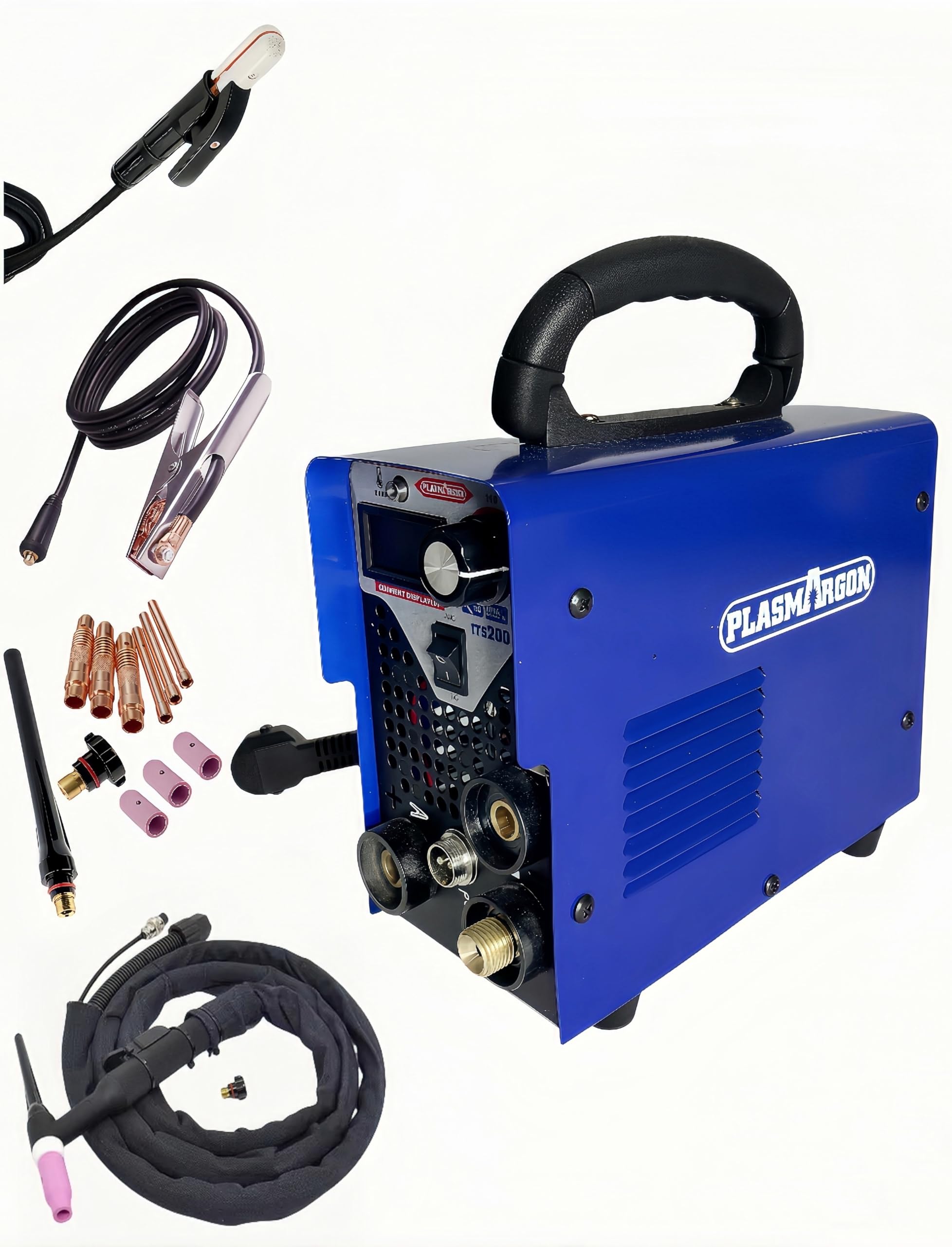 Plasmargon Women's Light Tig Welder 200 Amp 2 In 1 Combo Tig/Mma/Arc Welder Machine Tig Portable Igbt Inverter Welding Machine Digital Display 230V