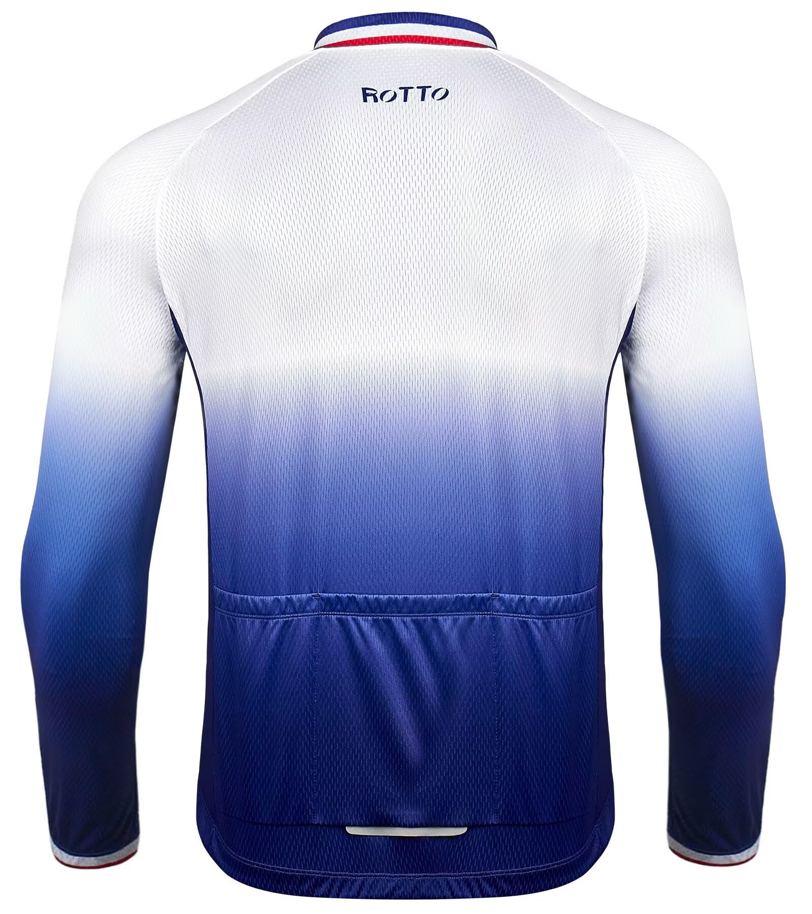 ROTTO Maillot Cyclisme Homme Manches Longues Vetement Cycliste pour VTT vélos de Route avec Poche
