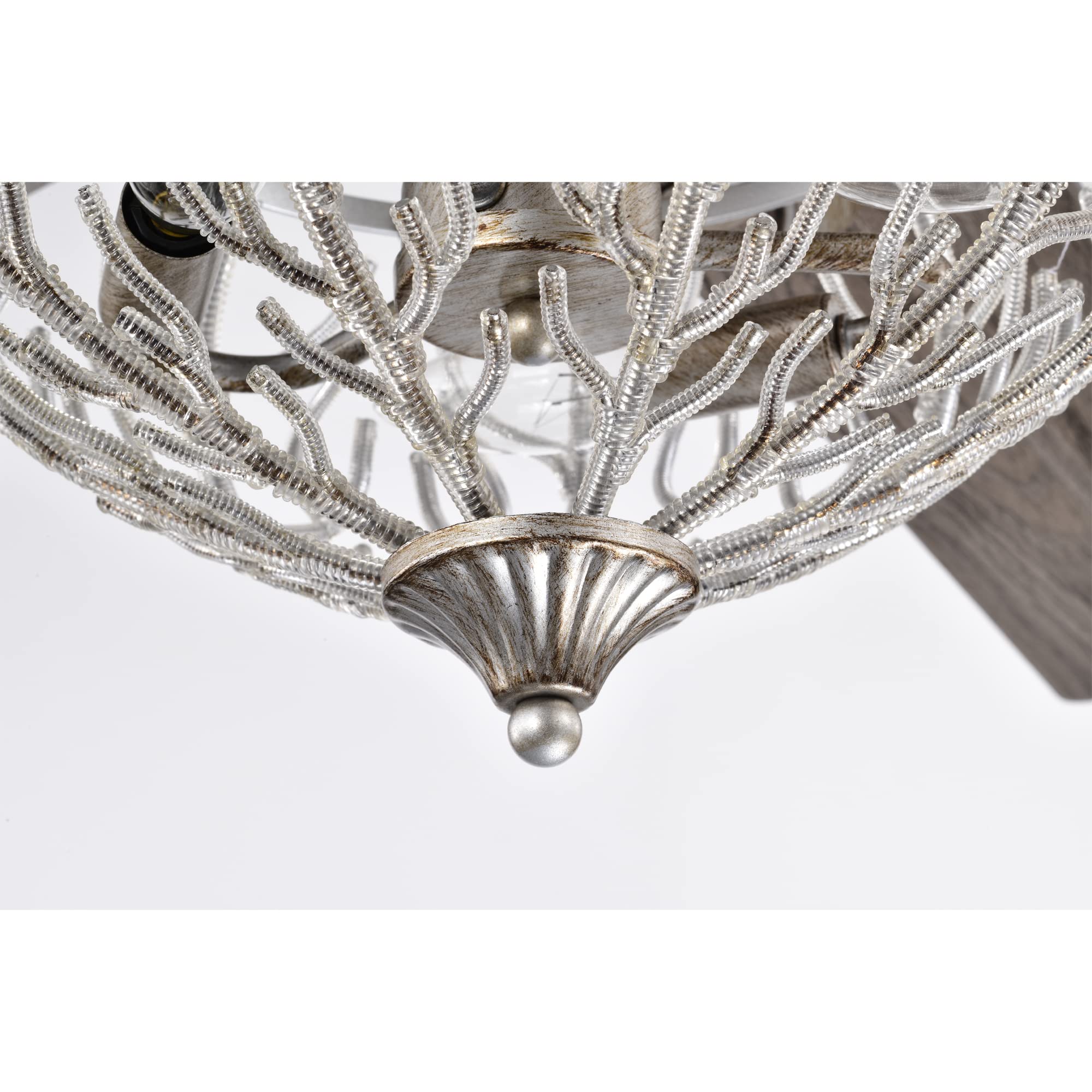 シルバー 4枚羽 シーリングファン　アンティーク シルバー 4枚羽 シーリングファンアンティーク