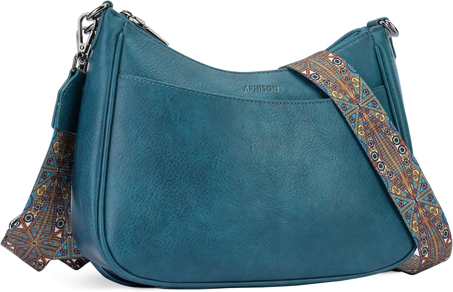 APHISON Trendy Leather Crossbody Purse with Adjustable Strap, Women's Shoulder Handbag