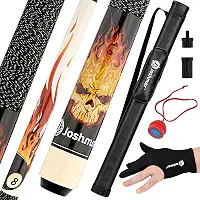 JOSHMAR Taco de bilhar profissional – Taco de sinuca premium feito com design bonito, exclusivo e luxuoso e a melhor qualidade de madeira canadense. Incluindo 4 acessórios para manter seu bastão de