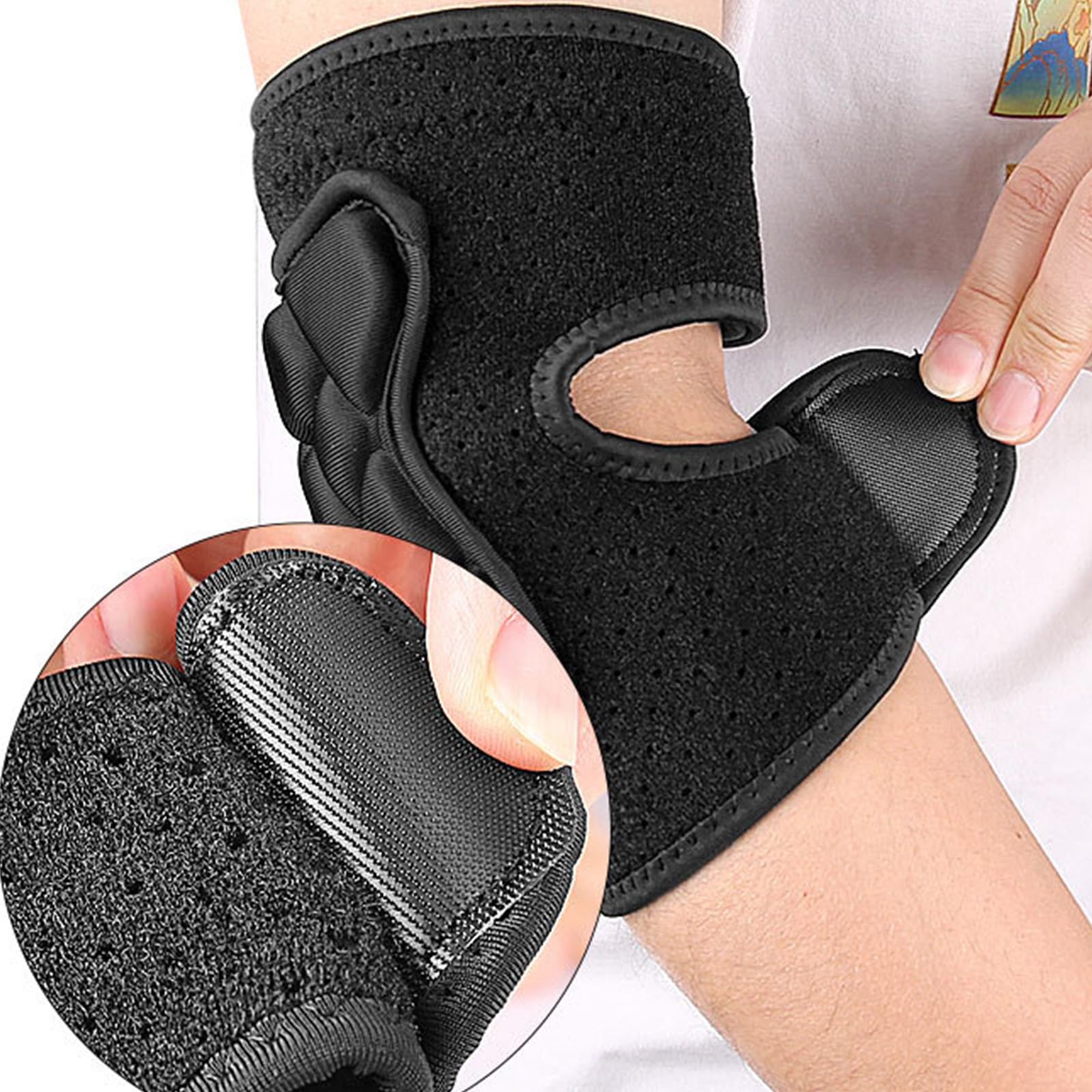Coudière réglable respirante pour athlète, facile à utiliser, protection de coude de baseball pour le fitness