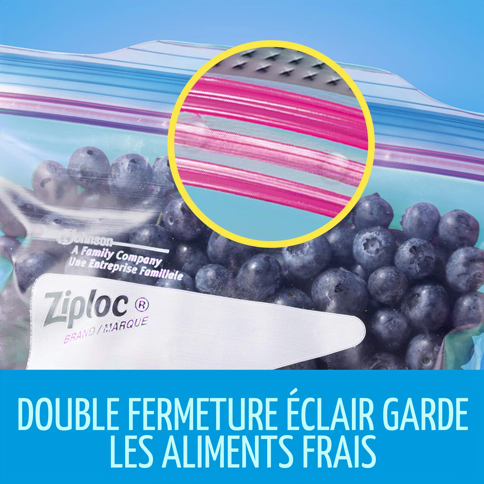 Ziploc Double Zipper Heavy Duty Quart Freezer Bags (216 Bags) by Ziploc