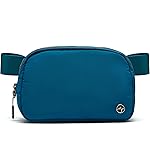 Pander Unisex Belt Bag Fanny Pack for Women with Adjustable Strap, Small Waist Pouch for Workout Running Traveling Hiking. (Ocean Blue)
