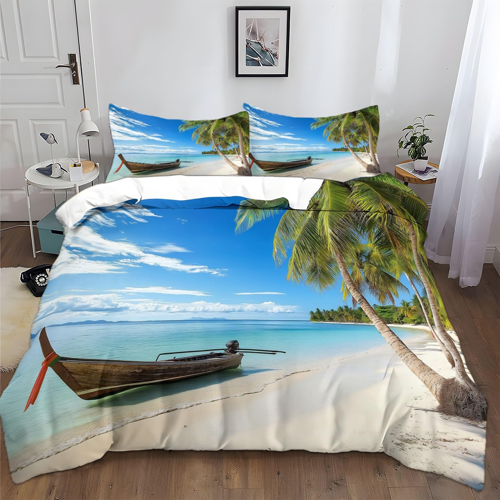 Housse de couette 240x260 hypoallergénique et facile à repasser
