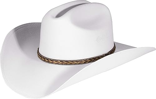 Enimay Sombrero de vaquero del viejo oeste y vaquera, estilo de ala ancha