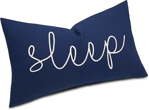 Miniatura 3 de EURASIA DECOR Sleep Sentiment - Funda de almohada bordada (30cm x 50cm).