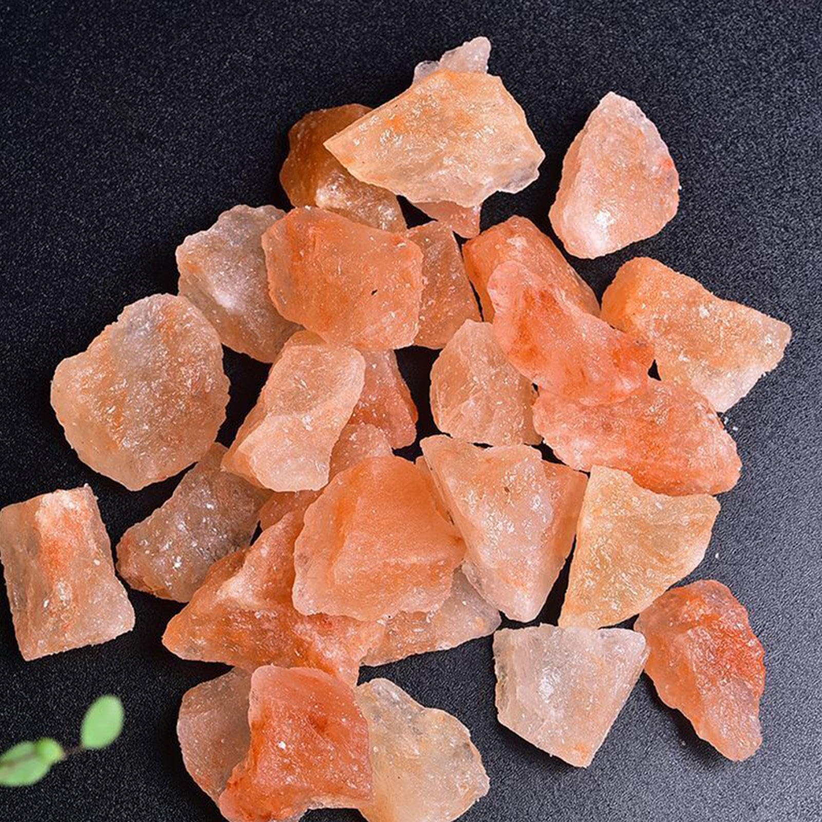 Piedras y Cristales en Bruto de Selenita Naranja de 2,2 Libras a Granel - Piedras Preciosas en Bruto para Pulir Cabbing Reiki Crystal Healing Fountain Rocks Decoración,2-3cm