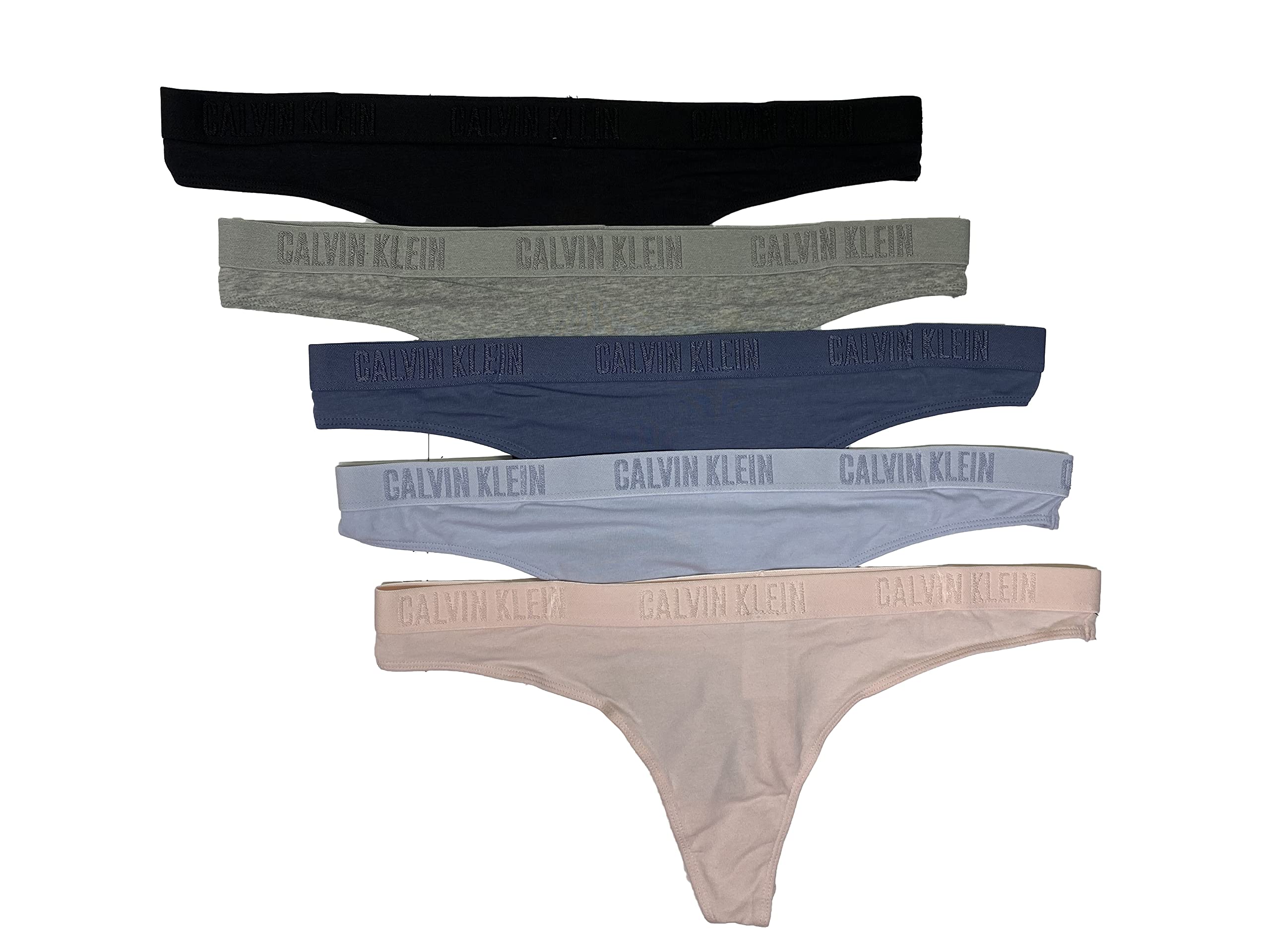 Calvin Klein Women s Monochrome Cotton Thongs 5 Pack