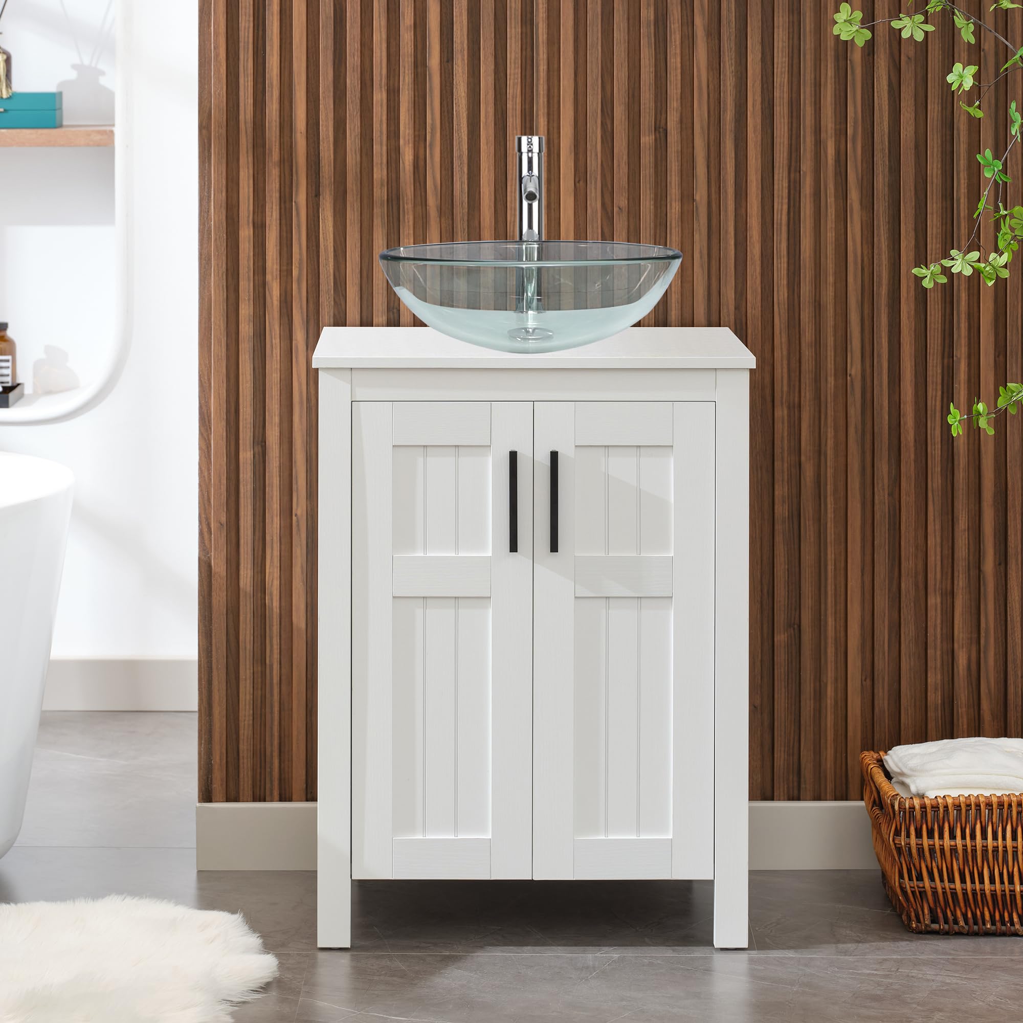 White Bathroom Vanity With Vessel Sink 32 X 16 '' Bathroom Vessel Sink