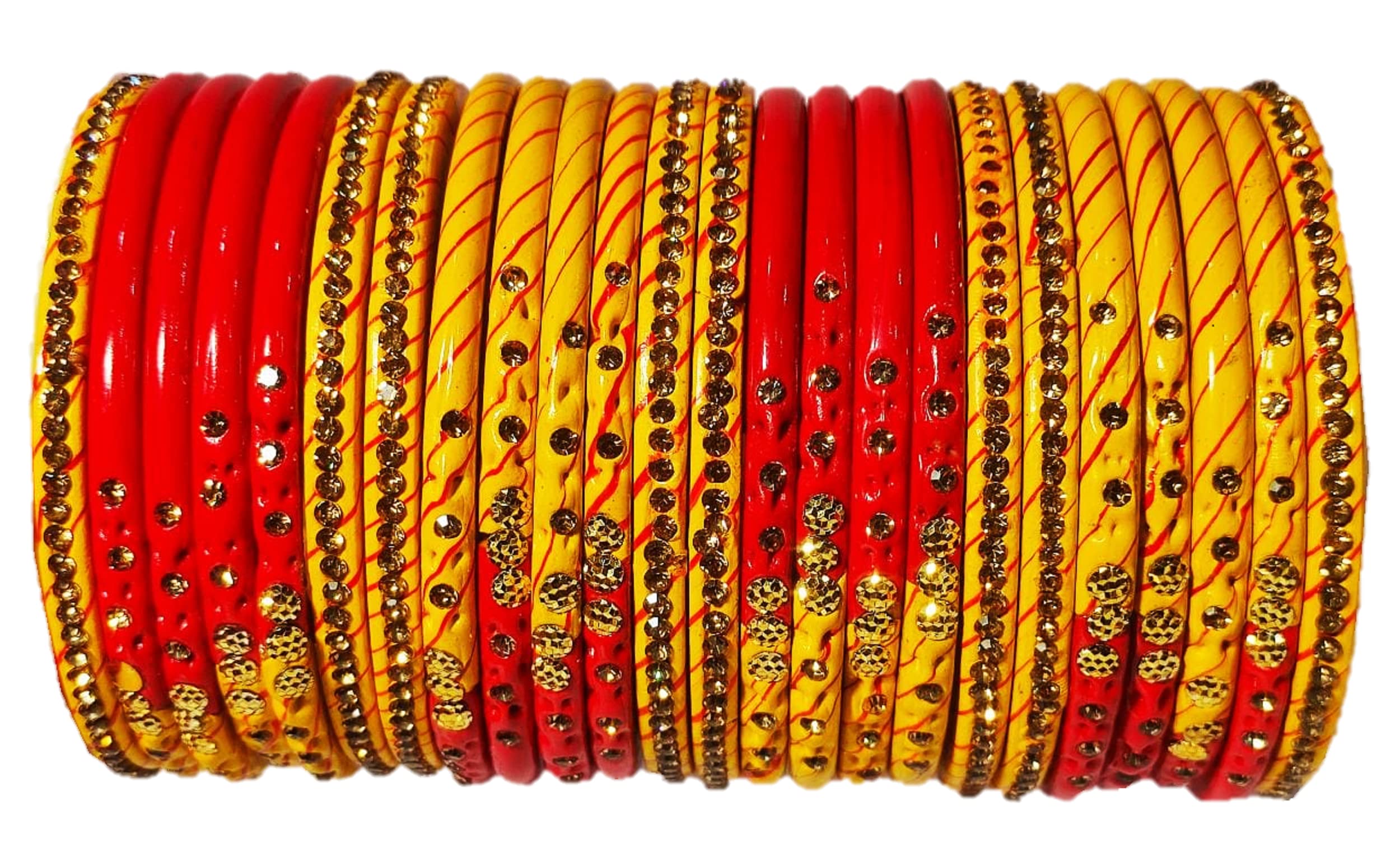 ANSHI CREATIONS MUZAFFARPUR FAMOUS LAC/LAH/LAHTHI BANGLE SET (RED-YELLOW) (2.8) (B09QZ44PLY) Amazon Price History, Amazon Price Tracker