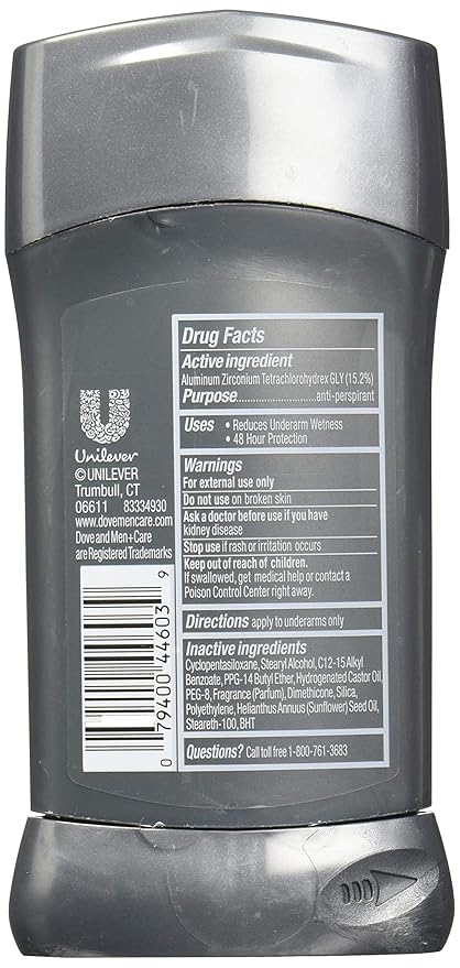 Dove Men+Care Antitranspirante Stick Sensitive Shield Pack de 4 miniatura 2
