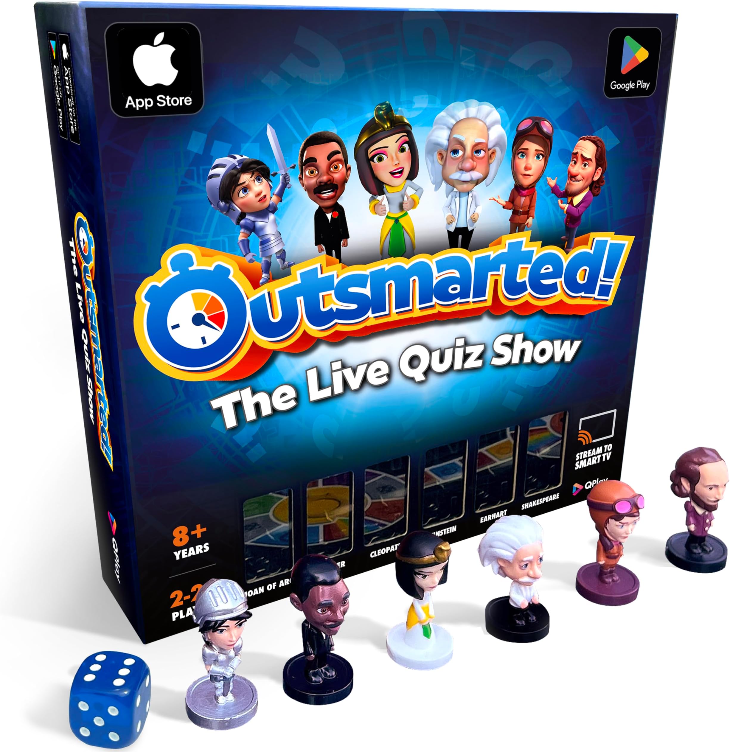 Outsmarted - The Live Quiz Show Board Game | Kids, Teens & Adults | The Ultimate Family Game Night | Age 8+ | Perfect for 2-24 Players | 10,000+ Multimedia Questions | 2025 Edition