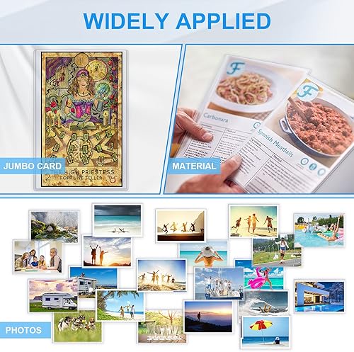 Miniatura 6 de Lincia Fundas de plástico duro de 6 x 9 pulgadas para tarjetas de fotos gigantes, protectores de tarjetas transparentes de PVC para juegos,