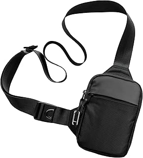 Travel Sling Bag for Men & Women - Small Water Resistant Crossbody Multipocket Chest Bag with Anti-Theft
