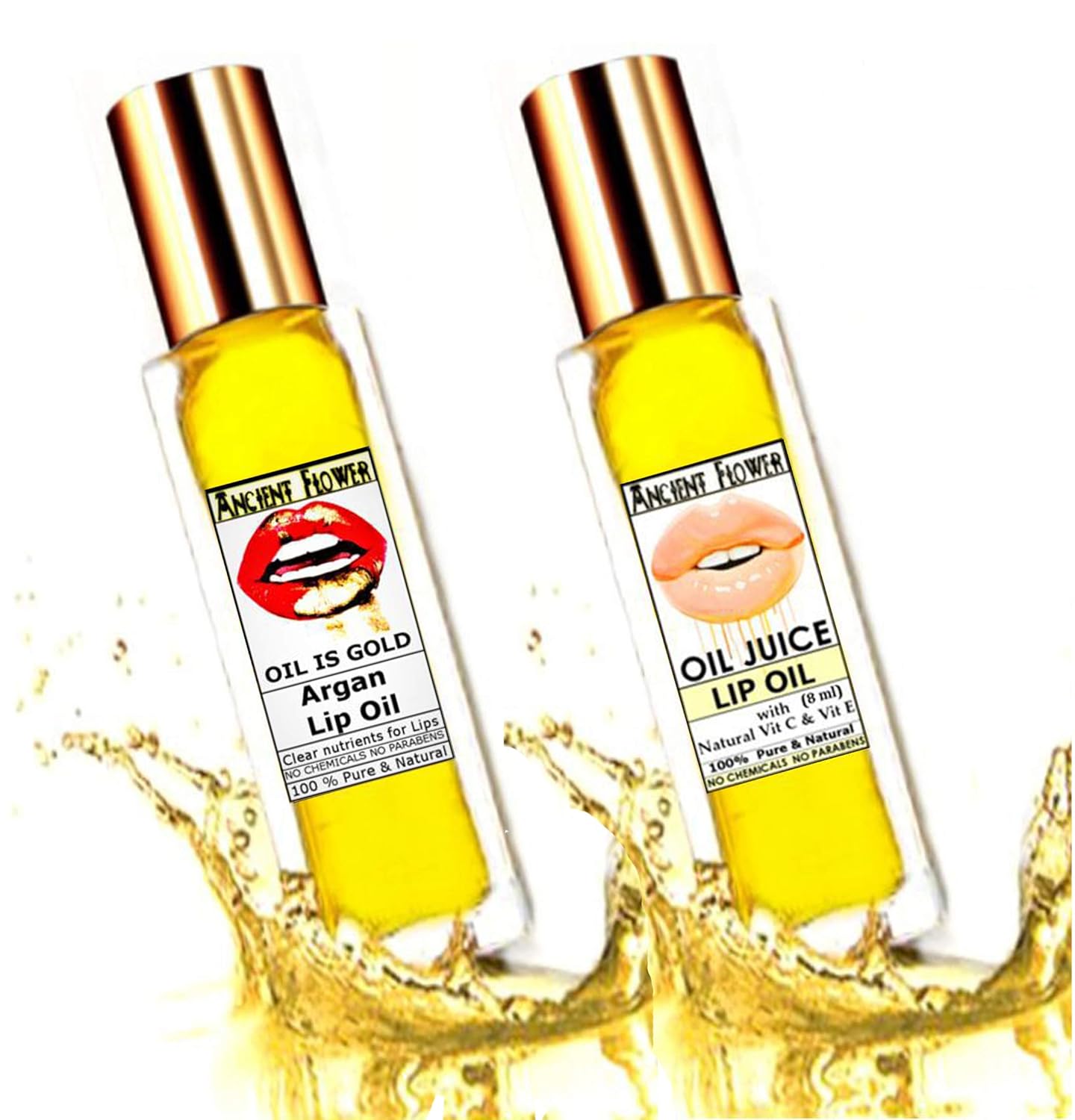 Buy Ancient Flower Oil is Gold Argan lip serum oil for dark lips