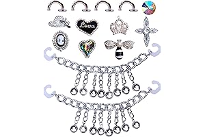 Renaissance Shoe Accessories,Punk Metal Style Shoe Charms,Luxury Shoe Accessories for Women Girls Boys Men Adults